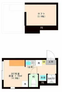 JUNE【2階】の間取り