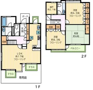 東京都世田谷区成城8【一戸建】の間取り