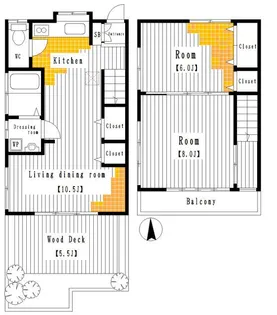 神奈川県横浜市磯子区中原4【一戸建】の間取り