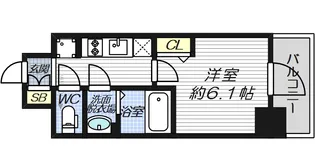 大阪府大阪市淀川区十三東1【マンション】の間取り