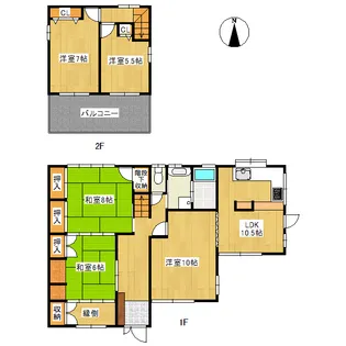 岐阜県多治見市小泉町5【一戸建】の間取り