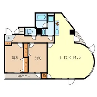 埼玉県さいたま市大宮区東町2【マンション】の間取り