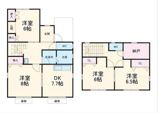岐阜県岐阜市萱場南2【一戸建】の間取り