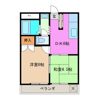 ハイツ新井【3階】の間取り