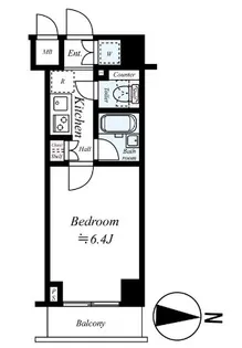 ルーブル清澄白河弐番館【7階】の間取り