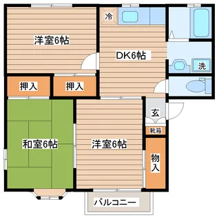 クオリティパレスA棟【1階】の間取り