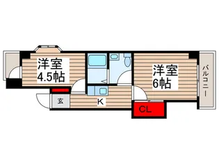 ピノキオ元山ビル【2階】の間取り