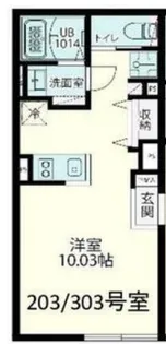 Fols Class 四谷三丁目【3階】の間取り