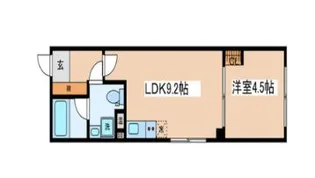 フェリエール南常盤台【4階】の間取り