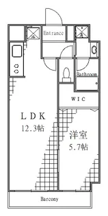 クオーレ浅草【4階】の間取り