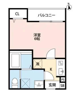 東京都荒川区西尾久2【アパート】の間取り