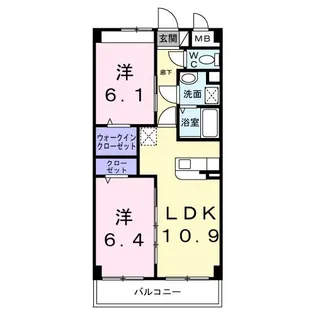 ミヤツカ8【4階】の間取り