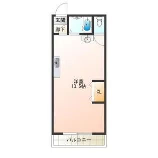 アーク住之江【4階】の間取り