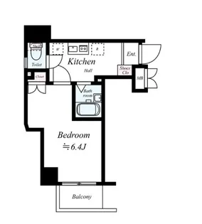 エクセリア早稲田I【1階】の間取り