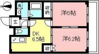 コーポタナカB棟【3階】の間取り