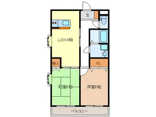 ガーデンクレスト【2階】の間取り