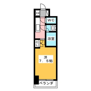 グランハイム山手通【9階】の間取り