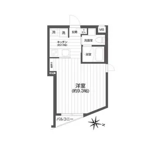 メイクスデザイン用賀【3階】の間取り