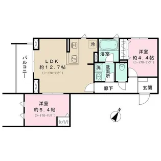 パークサイド宗峯【2階】の間取り