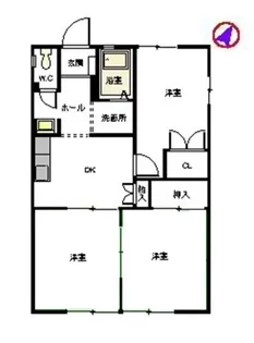 ドミール谷口 B棟【1階】の間取り