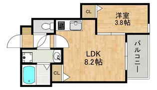 ジーメゾン西湊ウィシエ【3階】の間取り