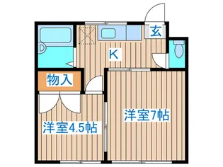 永和荘【2階】の間取り