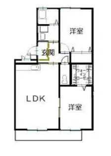プランドール妙典KTM【2階】の間取り