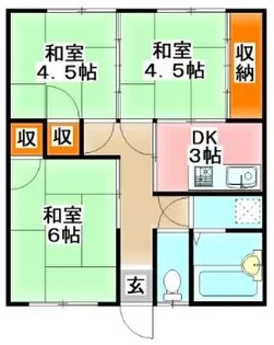 銀風荘【1階】の間取り