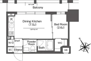 BluRock後楽園【6階】の間取り