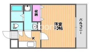 岡山県岡山市北区中仙道2【マンション】の間取り