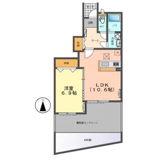 ヴァン・ヌーボ vent nouveau【1階】の間取り