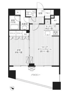 グランハイツ代々木【5階】の間取り