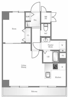 月島ホームズ【12階】の間取り