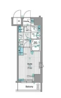 東京都中央区銀座1【マンション】の間取り