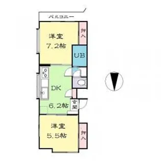 メゾン・デ・アフリ【3階】の間取り