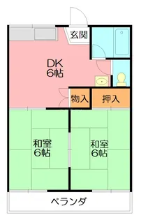 さかわ野ハイツ【2階】の間取り