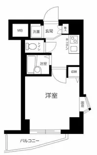 エクセリア早稲田II【8階】の間取り