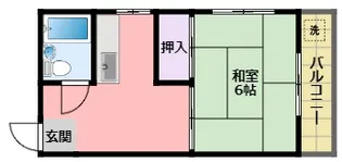 西村マンション105【1階】の間取り