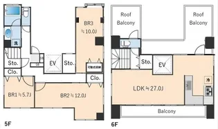イルミナート白金【5階】の間取り