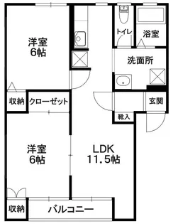 ルシアC【1階】の間取り