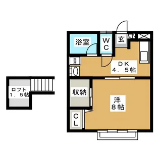 サンハウス【1階】の間取り