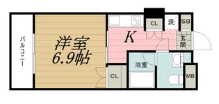 SEASCAPE千葉みなと【5階】の間取り