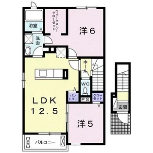 カーサ ドマーニ【2階】の間取り