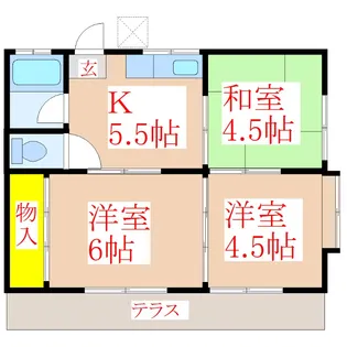 ハイネス福山【1階】の間取り