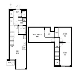 COEUR BLANC西荻窪の間取り