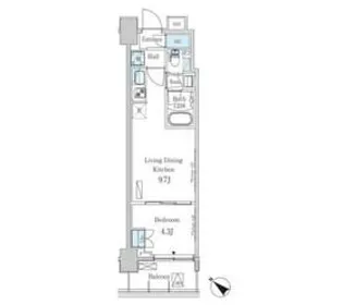 パークアクシス押上レジデンス【7階】の間取り