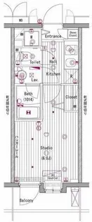 グランド・ガーラ横濱元町【8階】の間取り