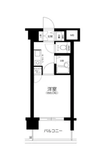 シンシア三田慶大前【5階】の間取り
