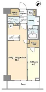 市谷台町坂フロント【2階】の間取り