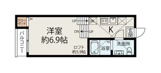マザーユニックス【2階】の間取り